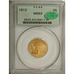 1913 $5 MS63 PCGS