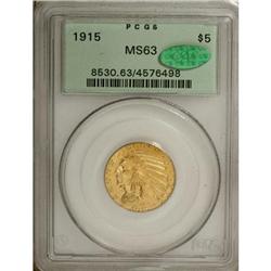 1915 $5 MS63 PCGS