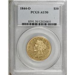 1844-O $10 AU50 PCGS