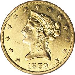 1859-O $10--Graffiti--NCS. AU Details