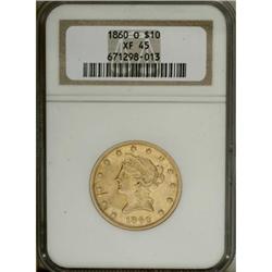 1860-O $10 XF45 NGC