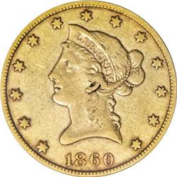 1860-S $10 VF35 PCGS