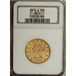 1879-S $10 MS61 NGC