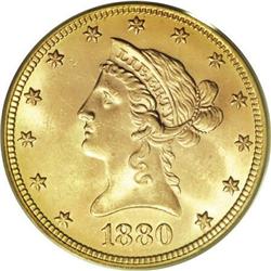 1880 $10 MS64 PCGS
