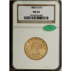 1885-S $10 MS62 NGC