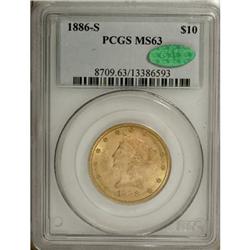 1886-S $10 MS63 PCGS