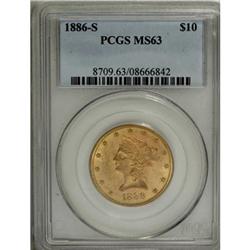 1886-S $10 MS63 PCGS