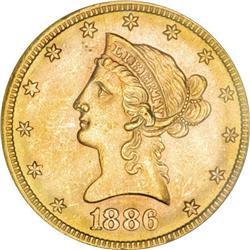 1886-S $10 MS64 PCGS CAC