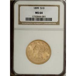 1899 $10 MS64 NGC