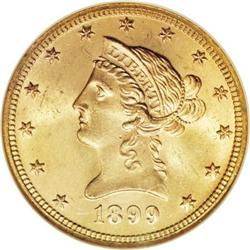 1899 $10 MS65 NGC