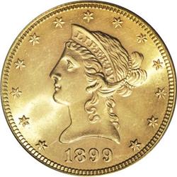 1899-S $10 MS64 PCGS