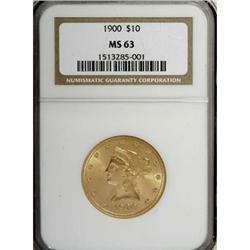 1900 $10 MS63 NGC
