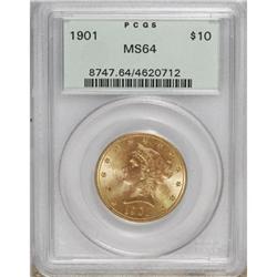 1901 $10 MS64 PCGS