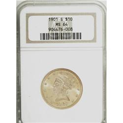 1901-S $10 MS64 NGC