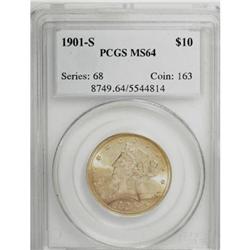 1901-S $10 MS64 PCGS