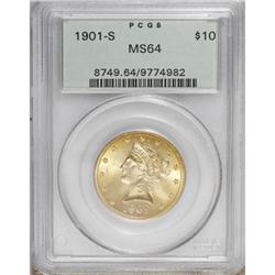 1901-S $10 MS64 PCGS