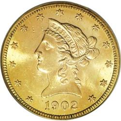 1902-S $10 MS64 PCGS
