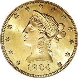 1904 $10 MS64 PCGS