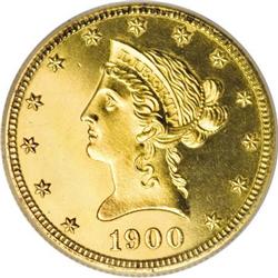 1900 $10 PR62 Cameo ANACS