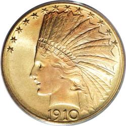 1910-D $10 MS65 PCGS