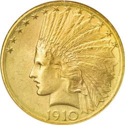 1910-D $10 MS65 NGC