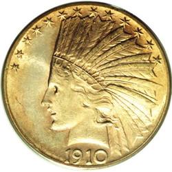 1910-S $10 MS62 PCGS