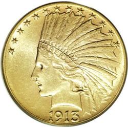 1913-S $10 AU58 PCGS