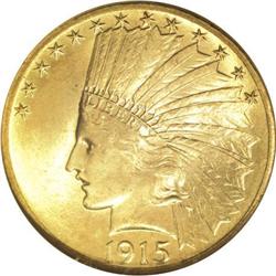 1915 $10 MS65 NGC