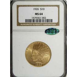 1926 $10 MS64 NGC
