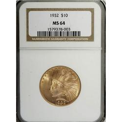 1932 $10 MS64 NGC