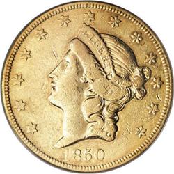 1850-O $20 XF40 PCGS