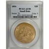 Image 1 : 1854 $20 Small Date AU50 PCGS
