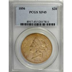 1856 $20 XF45 PCGS