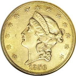1856 $20 AU58 NGC
