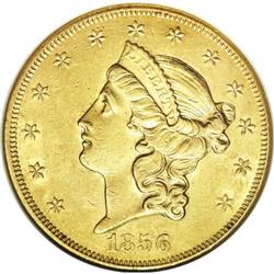 1856 $20 AU58 NGC