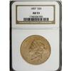 Image 1 : 1857 $20 AU53 NGC