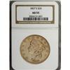 1857-S $20 AU55 NGC