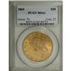 Image 3 : 1860 $20 MS61 PCGS
