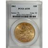Image 1 : 1861 $20 AU55 PCGS