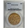 Image 1 : 1863-S $20 XF45 PCGS