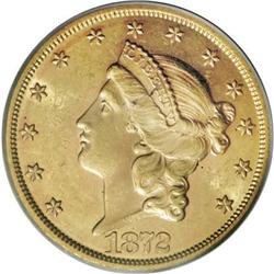 1872 $20 MS61 PCGS