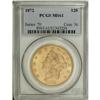 Image 3 : 1872 $20 MS61 PCGS