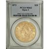 Image 3 : 1873 $20 Open 3 MS62 PCGS