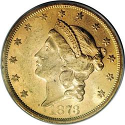 1873-S $20 Closed 3 MS61 PCGS