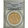 Image 3 : 1873-S $20 Open 3 AU58 PCGS