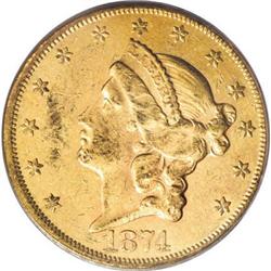 1874-CC $20 AU53 PCGS