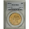 Image 3 : 1874-S $20 MS61 PCGS