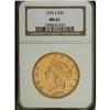 Image 3 : 1874-S $20 MS61 NGC