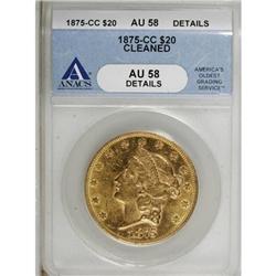 1875-CC $20 AU58 ANACS