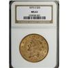 Image 1 : 1875-S $20 MS61 NGC